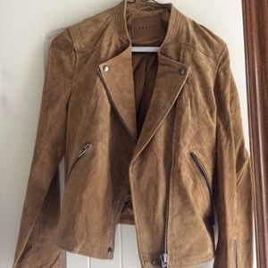 Brown suede jacket